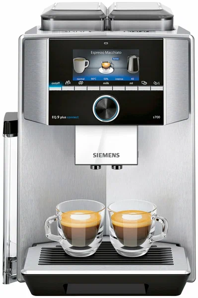 Требует чистку кофемашина Siemens 9 Plus Connect s700